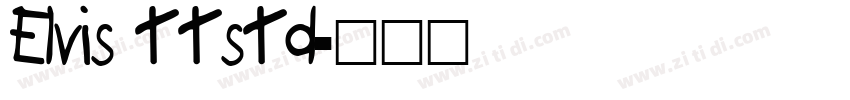 Elvis ttstd字体转换